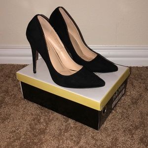 Black Suede Pumps
